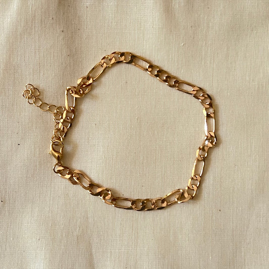 Gold Figaro Link Bracelet